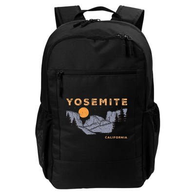 Retro Yosemite Halfdome National Park Vintage Backpack