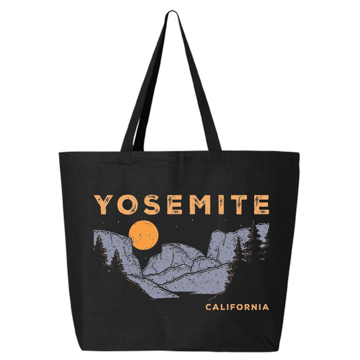 Retro Yosemite Halfdome National Park Vintage 25L Jumbo Tote
