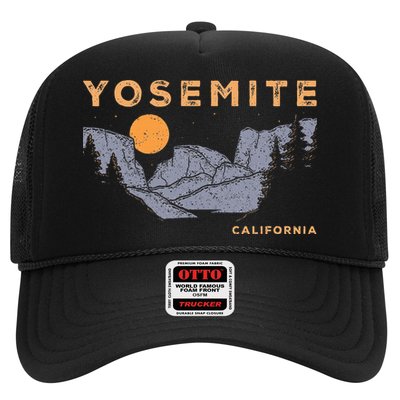 Retro Yosemite Halfdome National Park Vintage Trucker Hat