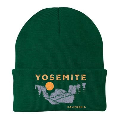 Retro Yosemite Halfdome National Park Vintage Knit Cap Winter Beanie