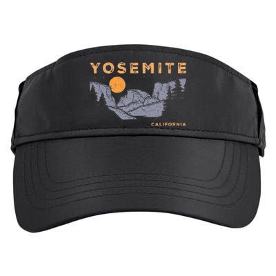 Retro Yosemite Halfdome National Park Vintage Adult Drive Performance Visor