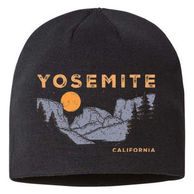 Retro Yosemite Halfdome National Park Vintage Sustainable Beanie