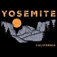 Retro Yosemite Halfdome National Park Vintage Toddler T-Shirt