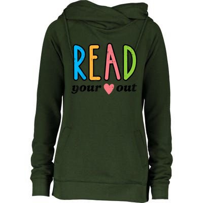 Read Your Heart Read Reading Librarian Book Across America Womens Funnel Neck Pullover Hood