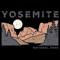 Retro Yosemite Half Dome National Park Vintage Cooling Performance Crew T-Shirt