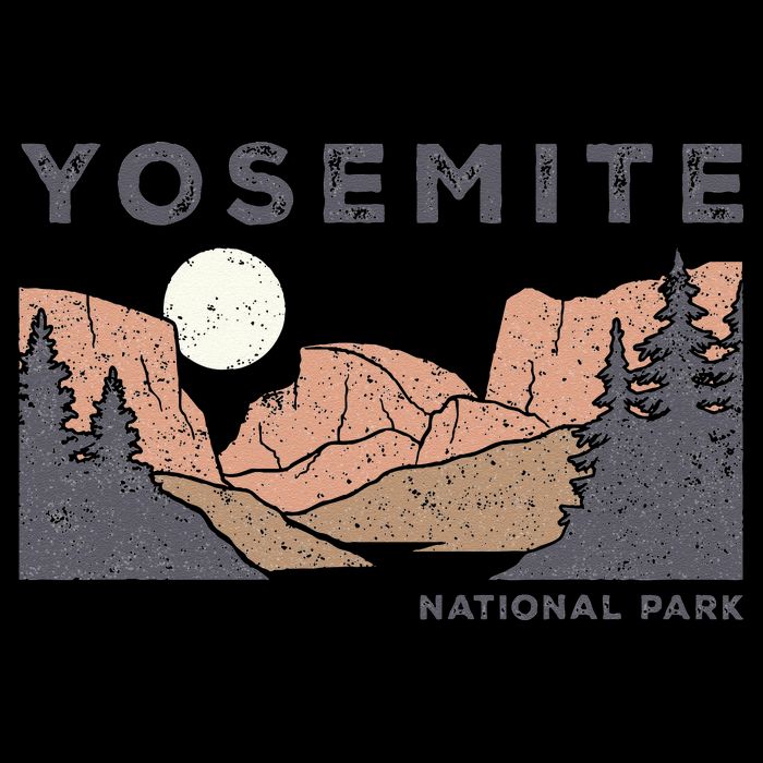 Retro Yosemite Half Dome National Park Vintage Cooling Performance Crew T-Shirt