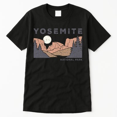 Retro Yosemite Half Dome National Park Vintage Tall T-Shirt