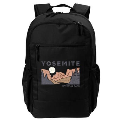 Retro Yosemite Half Dome National Park Vintage Backpack
