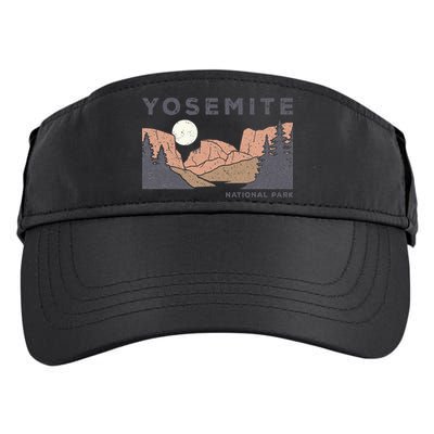 Retro Yosemite Half Dome National Park Vintage Adult Drive Performance Visor