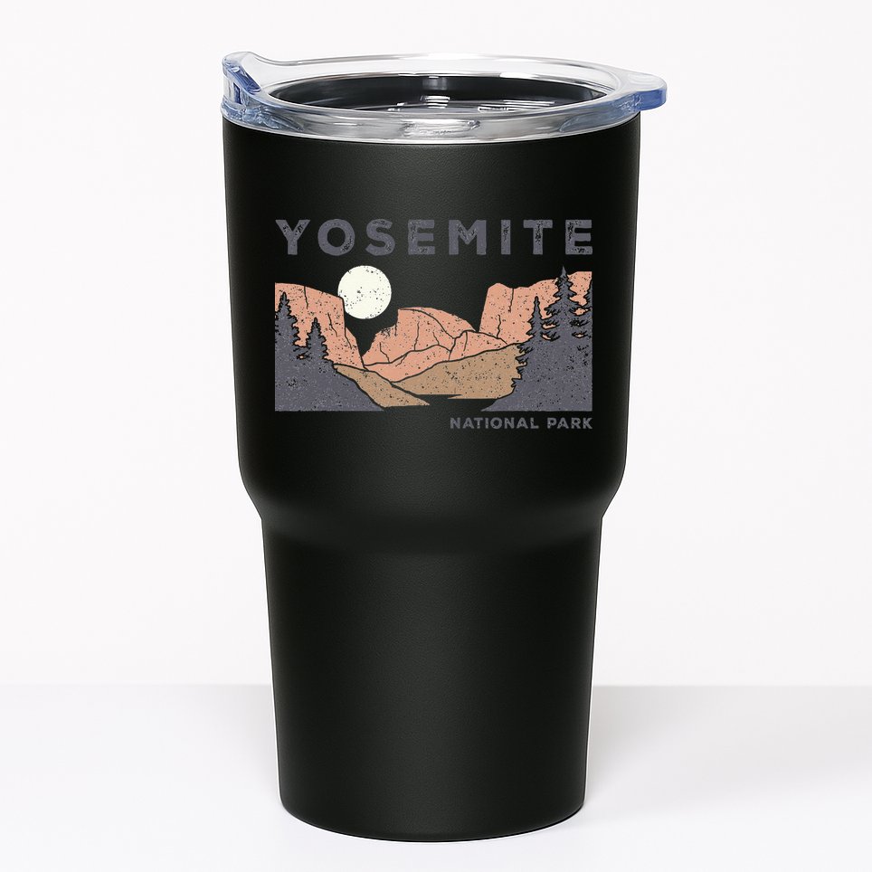 Retro Yosemite Half Dome National Park Vintage Tumbler