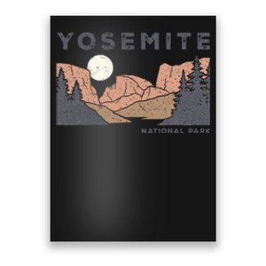 Retro Yosemite Halfdome National Park Poster