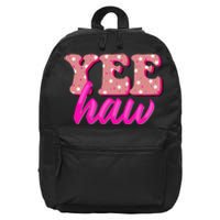 Retro Yee Haw Howdy Rodeo 16 in Basic Backpack