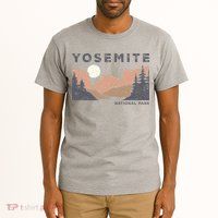 Retro Yosemite Halfdome National Park Tall T-Shirt
