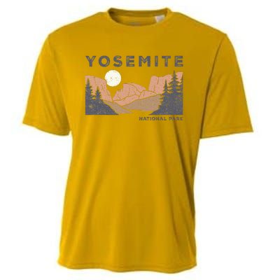 Retro Yosemite Halfdome National Park Cooling Performance Crew T-Shirt