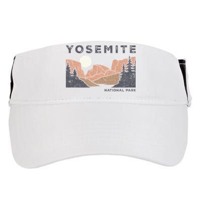 Retro Yosemite Halfdome National Park Adult Drive Performance Visor