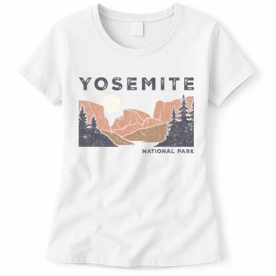 Retro Yosemite Halfdome National Park Womens T-Shirt