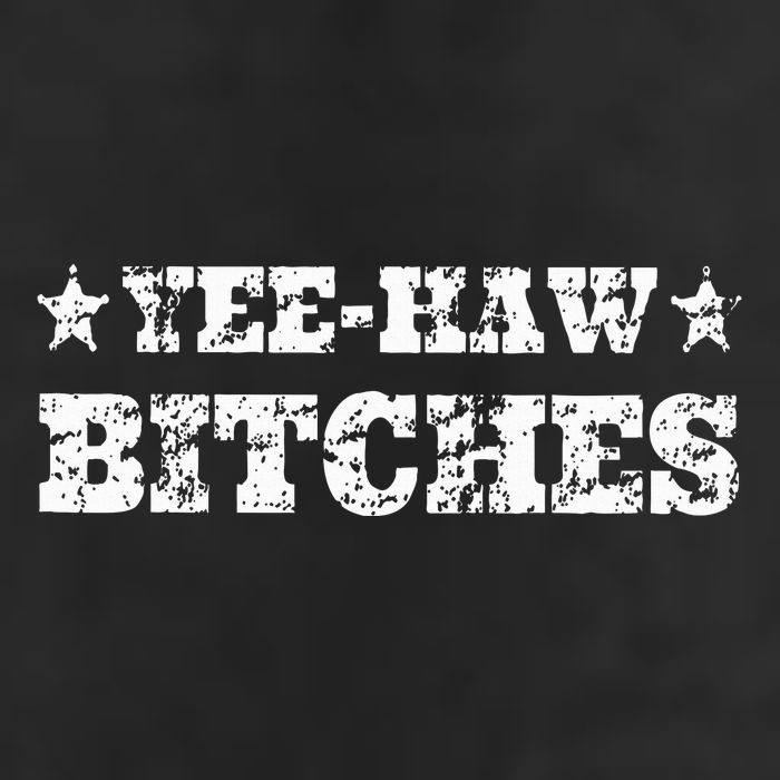 Retro Yee Haw Bitches Funny Yeehaw Western Country Cowgirl 7 Panel Mesh Trucker Snapback Hat