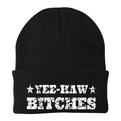 Retro Yee Haw Bitches Funny Yeehaw Western Country Cowgirl Beanie