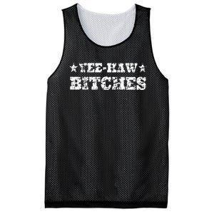 Retro Yee Haw Bitches Funny Yeehaw Western Country Cowgirl Mesh Reversible Basketball Jersey Tank