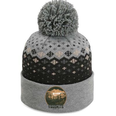 Retro Yosemite Halfdome Women National Park The Baniff Cuffed Pom Beanie