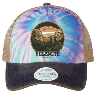 Retro Yosemite Halfdome Women National Park Legacy Tie Dye Trucker Hat