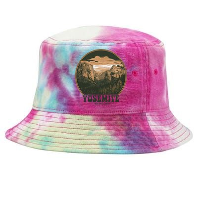 Retro Yosemite Halfdome Women National Park Tie-Dyed Bucket Hat