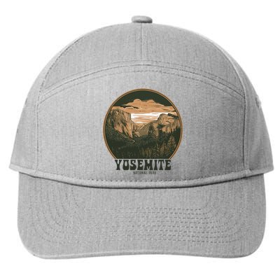 Retro Yosemite Halfdome Women National Park 7-Panel Snapback Hat