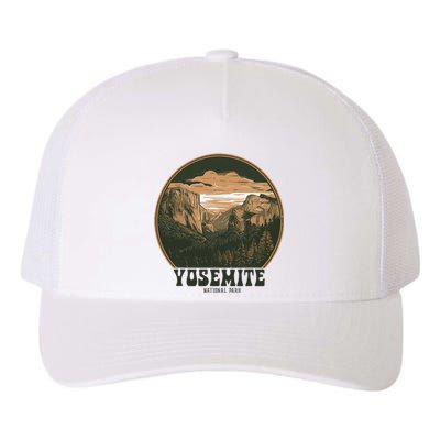 Retro Yosemite Halfdome Women National Park Yupoong Adult 5-Panel Trucker Hat