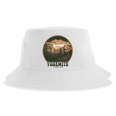 Retro Yosemite Halfdome Women National Park Sustainable Bucket Hat