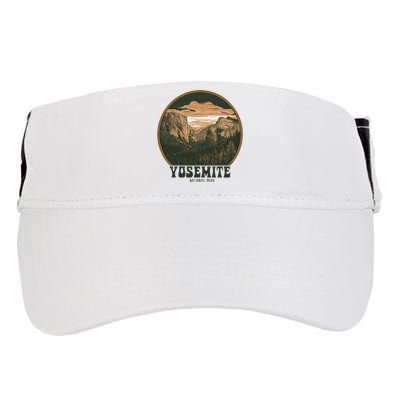 Retro Yosemite Halfdome Women National Park Adult Drive Performance Visor