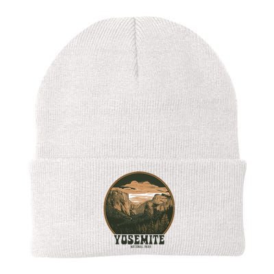 Retro Yosemite Halfdome Women National Park Knit Cap Winter Beanie