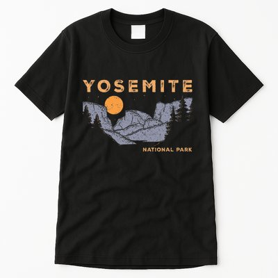 Retro Yosemite Halfdome National Park Vintage Tall T-Shirt