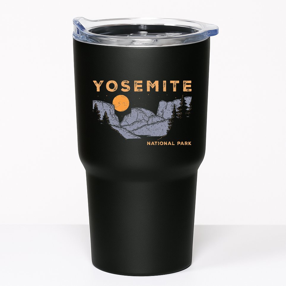 Retro Yosemite Halfdome National Park Vintage Tumbler