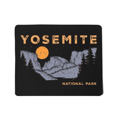 Retro Yosemite Halfdome National Park Vintage Mousepad