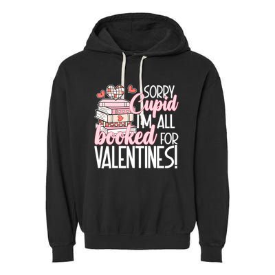 Read Your Heart Out Valentines Day Teacher Book Lover Garment-Dyed Fleece Hoodie