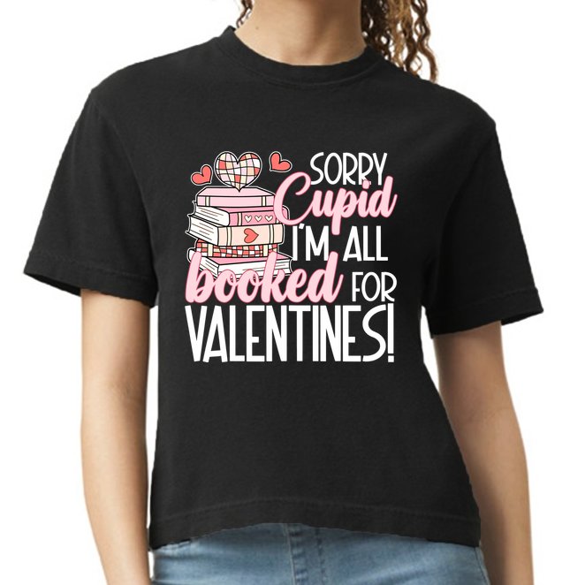 Read Your Heart Out Valentines Day Teacher Book Lover Comfort Colors Boxy T-Shirt