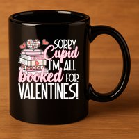 Read Your Heart Out Valentines Day Teacher Book Lover 11oz C Handle Ceramic Mug