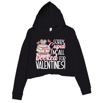 Read Your Heart Out Valentines Day Teacher Book Lover Crop Fleece Hoodie