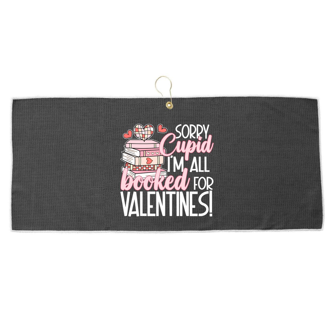 Read Your Heart Out Valentines Day Teacher Book Lover Large Microfiber Waffle Golf Towel
