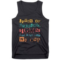 Raise Your Hand Listen Up Rizzlers Funny Teacher Tank Top