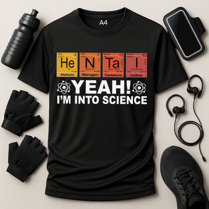 Retro Yeah I'm Into Science Hentai Periodic Table Chemistry Cooling Performance Crew T-Shirt