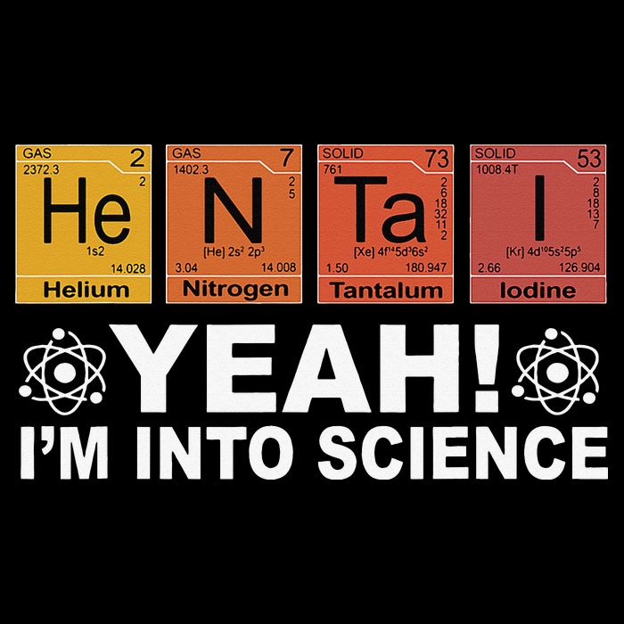 Retro Yeah I'm Into Science Hentai Periodic Table Chemistry Cooling Performance Crew T-Shirt