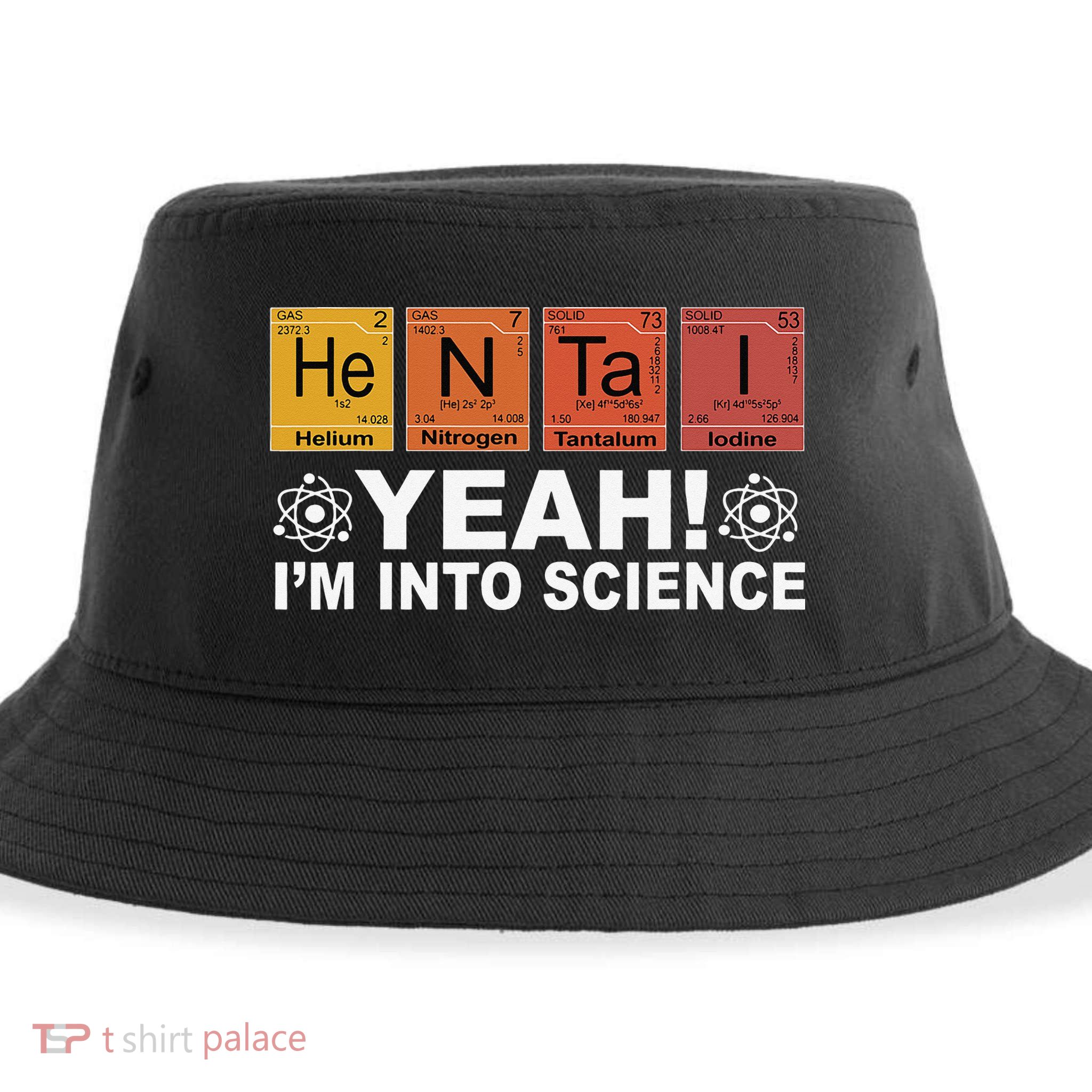 Retro Yeah I'm Into Science Hentai Periodic Table Chemistry Sustainable Bucket Hat