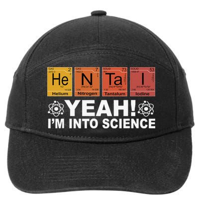 Retro Yeah I'm Into Science Hentai Periodic Table Chemistry 7-Panel Snapback Hat