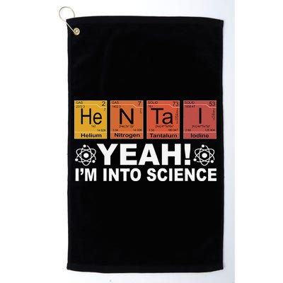 Retro Yeah I'm Into Science Hentai Periodic Table Chemistry Golf Towel