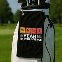 Retro Yeah I'm Into Science Hentai Periodic Table Chemistry Golf Towel