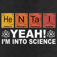 Retro Yeah I'm Into Science Hentai Periodic Table Chemistry Golf Towel