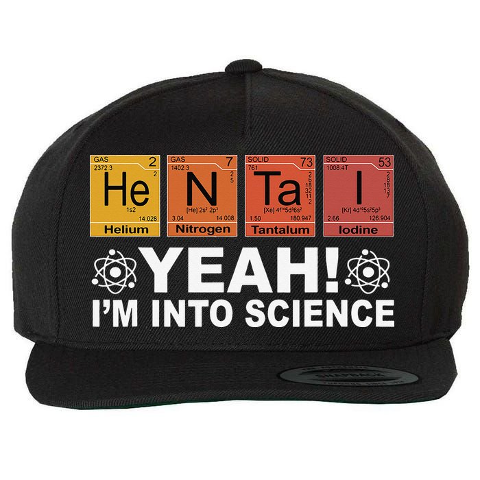 Retro Yeah I'm Into Science Hentai Periodic Table Chemistry Wool Snapback Cap
