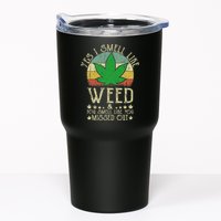 Retro Yes I Smell Like Weed You Smell Like You Missed Out Tumbler