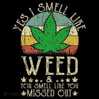 Retro Yes I Smell Like Weed You Smell Like You Missed Out Premium T-Shirt